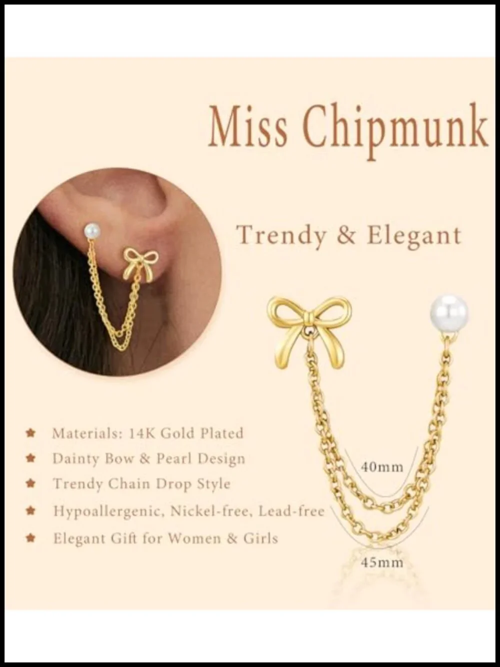 Gold Plated Hypoallergenic Hoop Earrings Set for Women | 3 Pairs Dainty Small